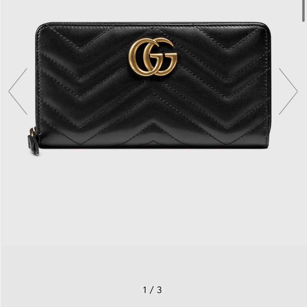 Gucci Marmont Calfskin Matelasse Zippy Wallet 🔥 - Picture 9 of 12